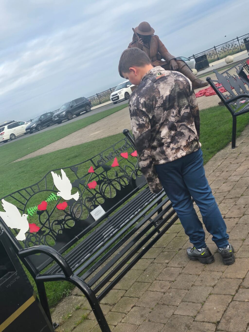 Students Visit Seaham WWII Memorials Ahead of Remembrance Sunday 6