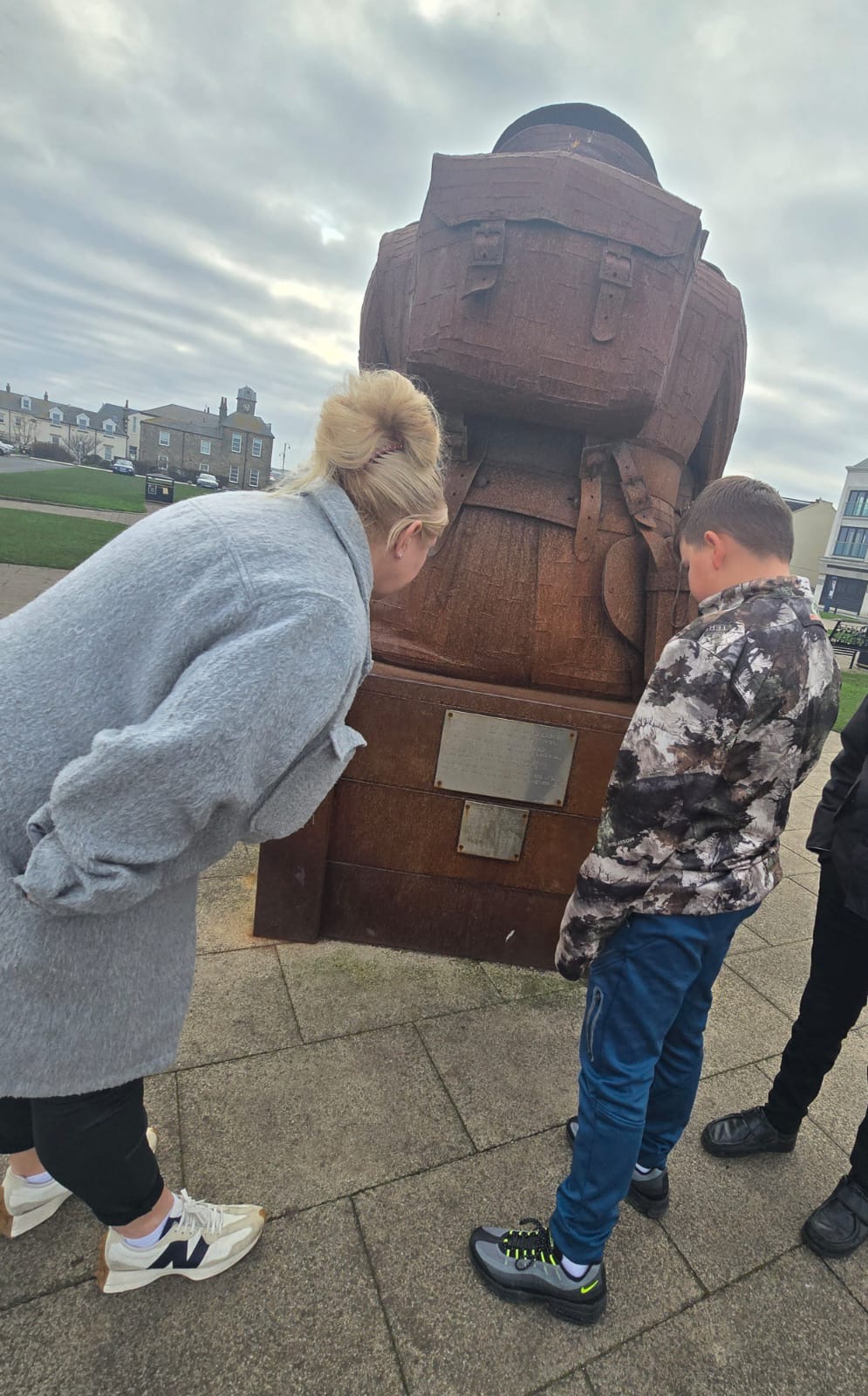 Students Visit Seaham WWII Memorials Ahead of Remembrance Sunday 7